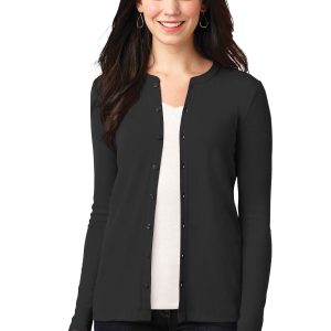 Port Authority Damen's Concept Stretch-Strickjacke mit Knopfleiste vorne. LM1008