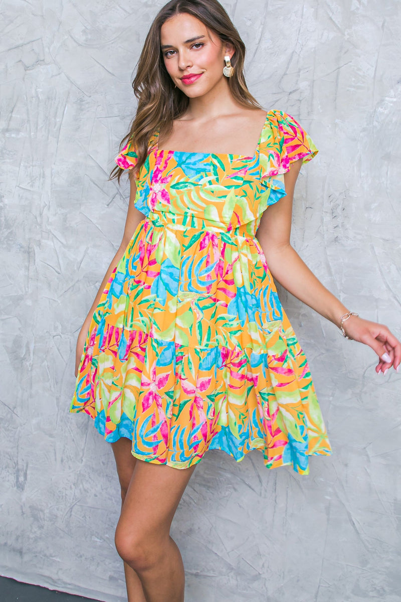 SHINING SANDS gewebt MINI Kleid