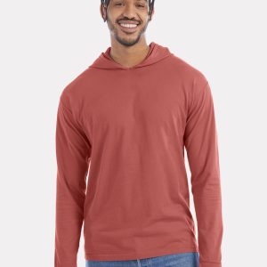 ComfortWash Von Hanes Herren Garment-Dyed Jersey mit Kapuze Langarm-T-Shirt