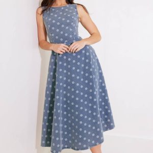 ZU SÜß FÜR MICH Denim MIDI Kleid