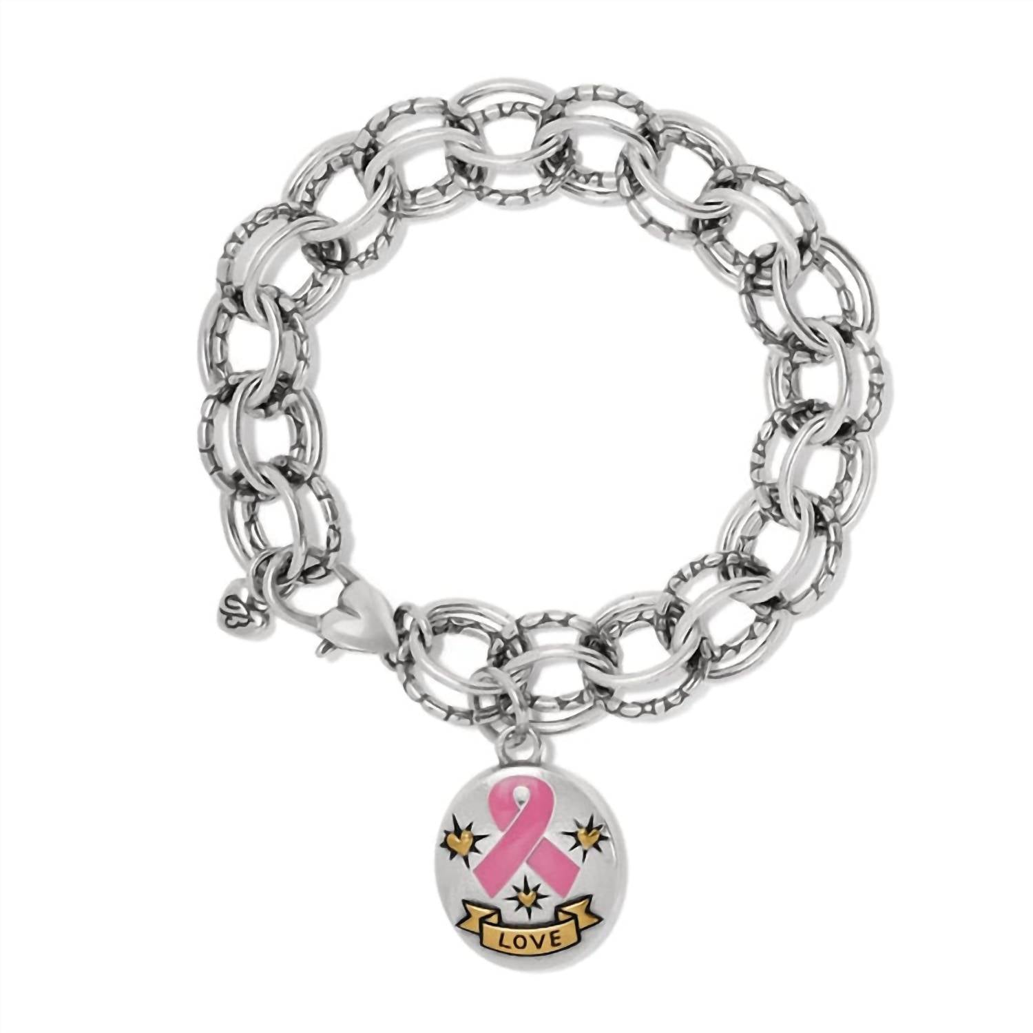 Damen Kraft der rosa 2023 Armband in Silber-Gold