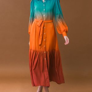 SHOW STOPPER Gewebtes Midikleid