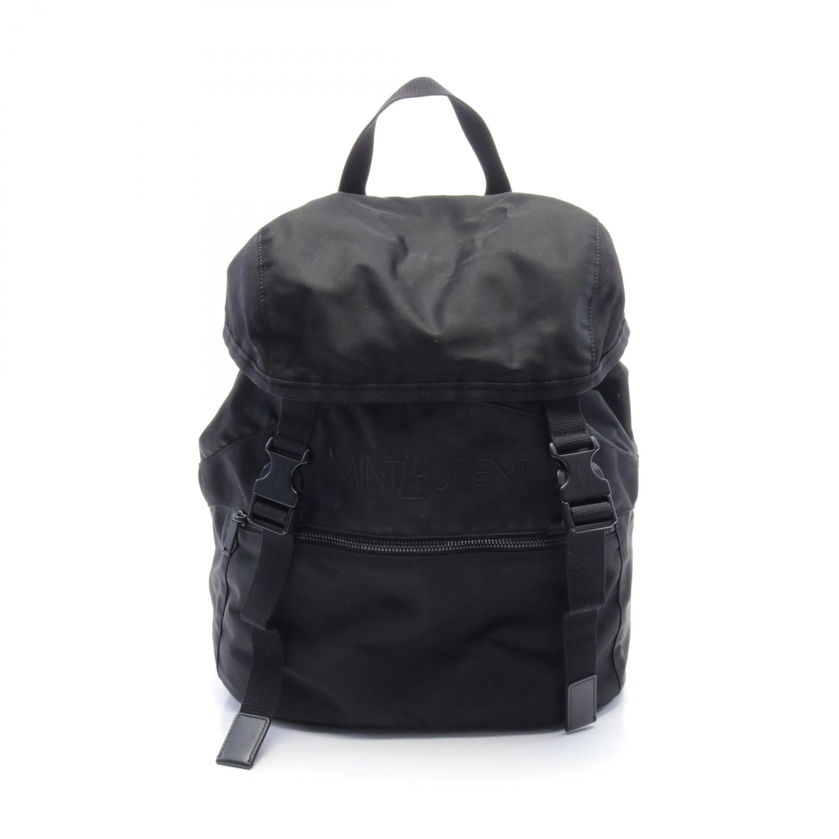 Yves Saint Laurent Nylon Logo Rucksack Rucksack Canvas Rucksack
