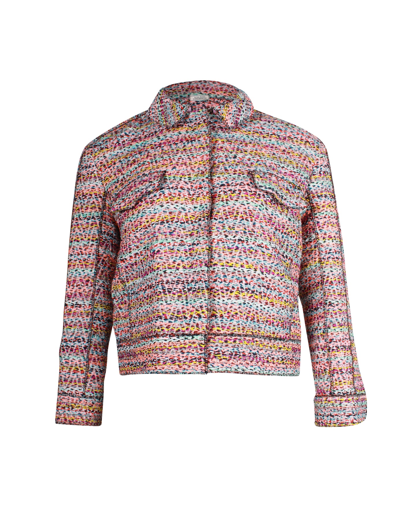 Nina Ricci Tweed Jacke aus mehrfarbigem Polyamid