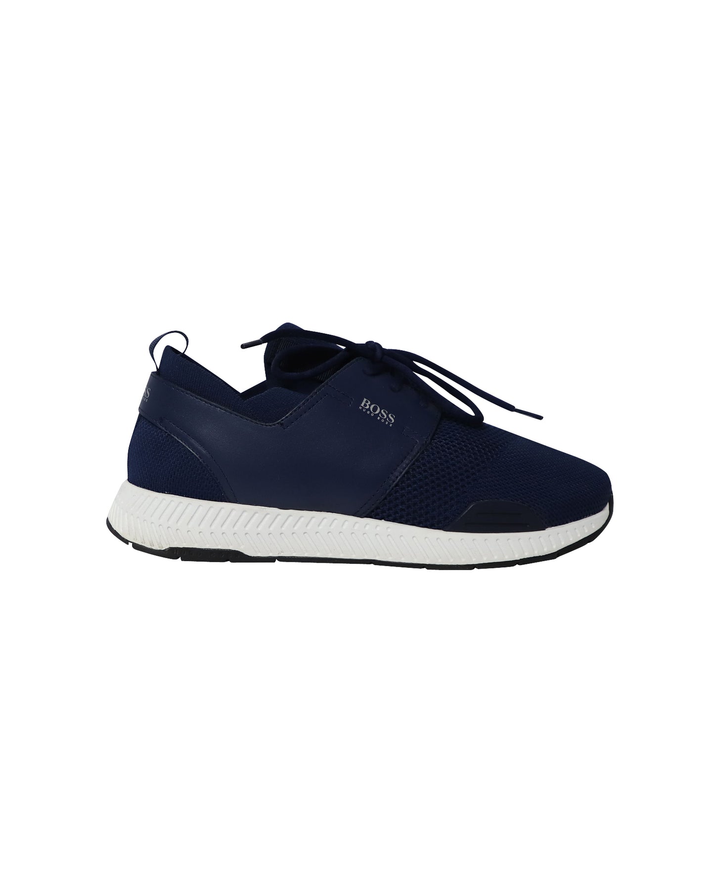 Boss Low Top Sneaker aus dunkelblauem Polyester