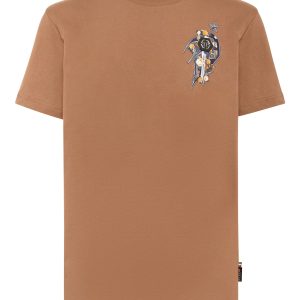 T-Shirt runden Hals dunkel Romantik