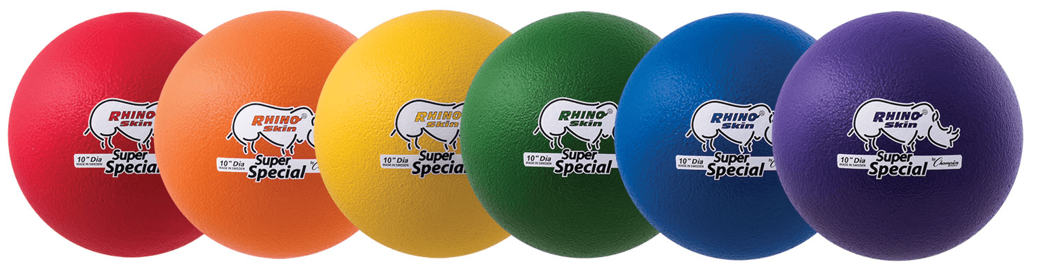 Champion Sports 10 Zoll Rhino Skin Low Bounce Super Special Ball Set