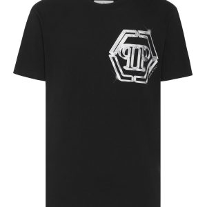 t-shirt rund Hals ss pp Glas