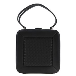 Bottega Veneta Intrecciato Satin Handtasche Canvas Schultertasche