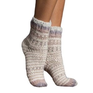 Zitrone Damen handgemachte Cottage Socke