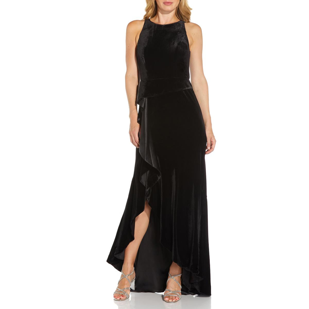 Velvet Maxi Abendkleid