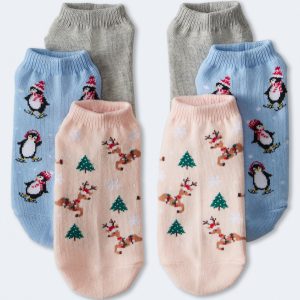 Aeropostale Santa Hut Rentier Knöchel Sock 3-Packung