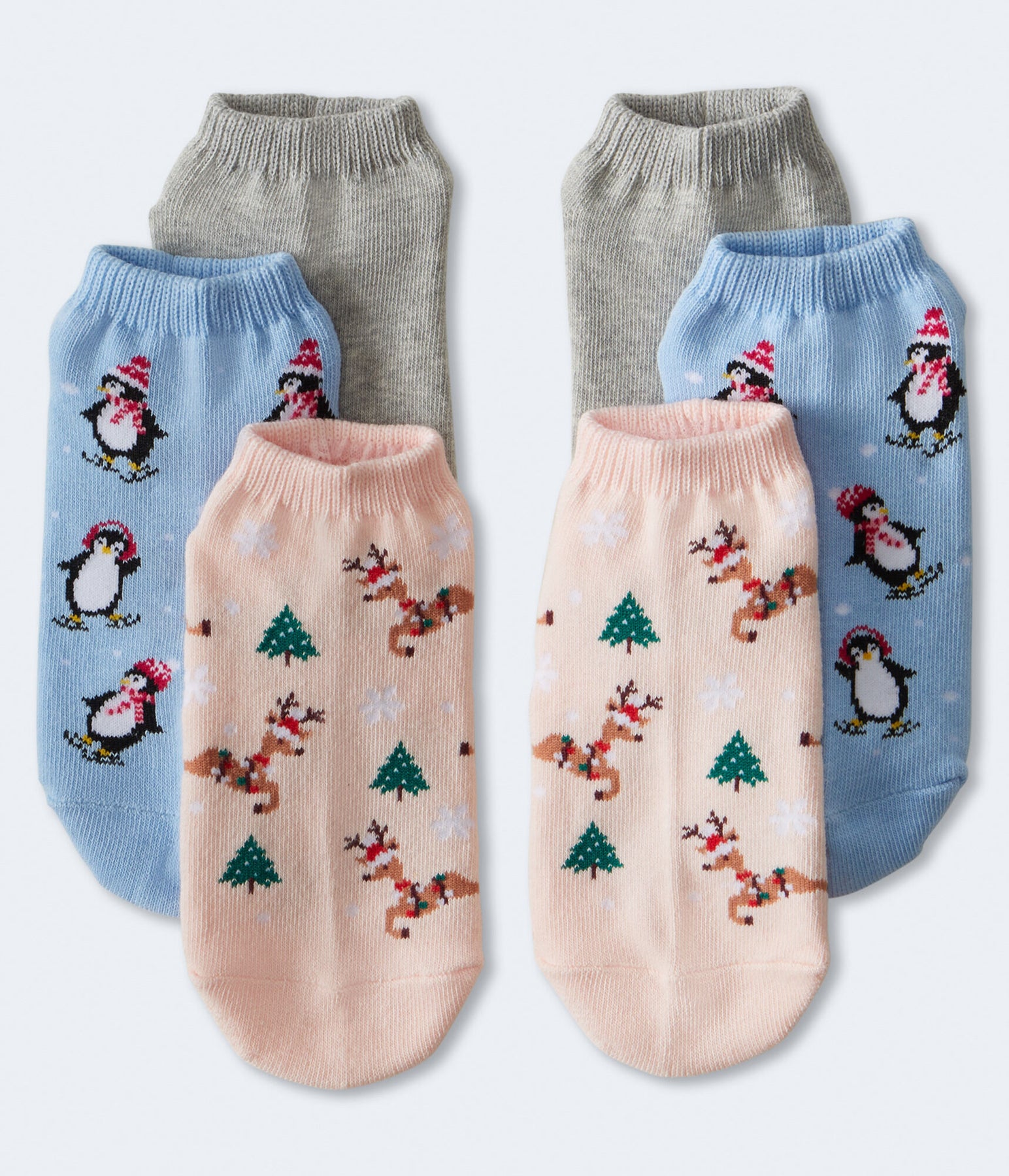 Aeropostale Santa Hut Rentier Knöchel Sock 3-Packung