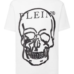 Jersey T-Shirt mit Rundhalsausschnitt SS Totenkopf und Plein