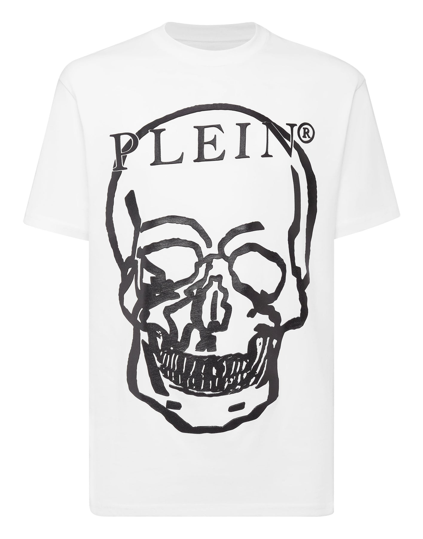 Jersey T-Shirt mit Rundhalsausschnitt SS Totenkopf und Plein