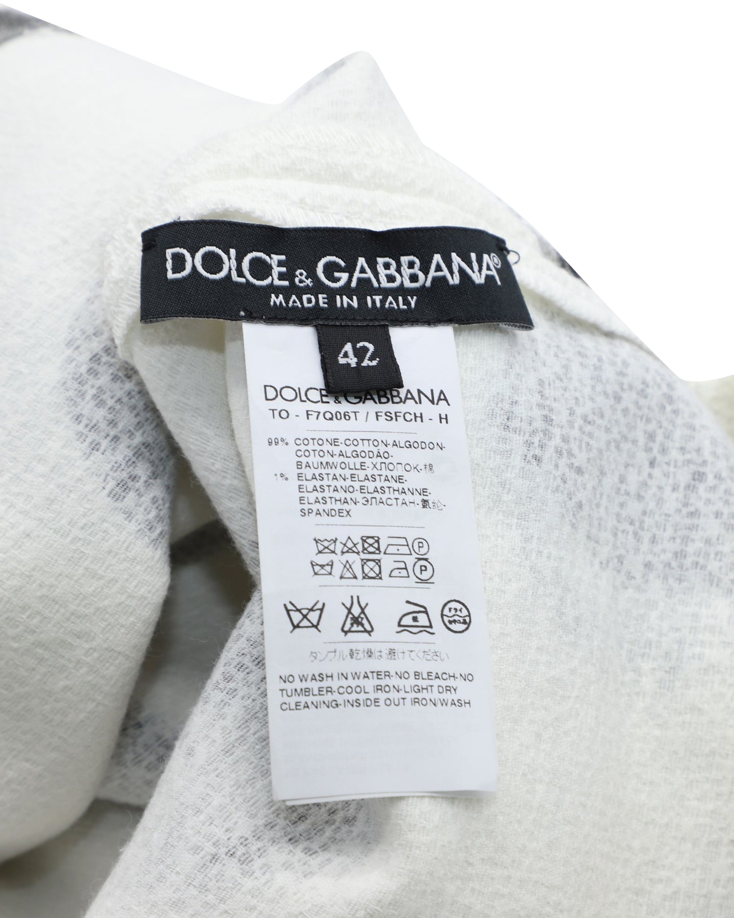 Dolce & Gabbana Bemalte ärmellose Bluse mit Tupfenmuster aus weißer Baumwolle