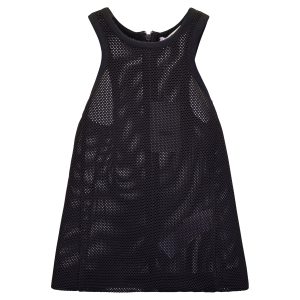 Max Mara Technical Mesh Tank Top in schwarzes Polyester 7748757323836