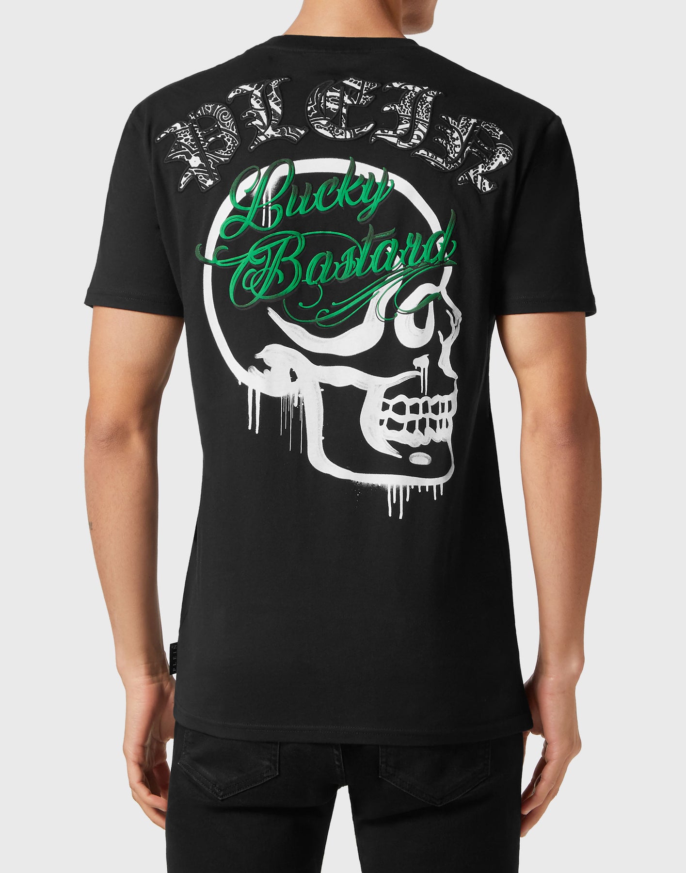 T-Shirt Rundhals SS Paisley Gothic Plein
