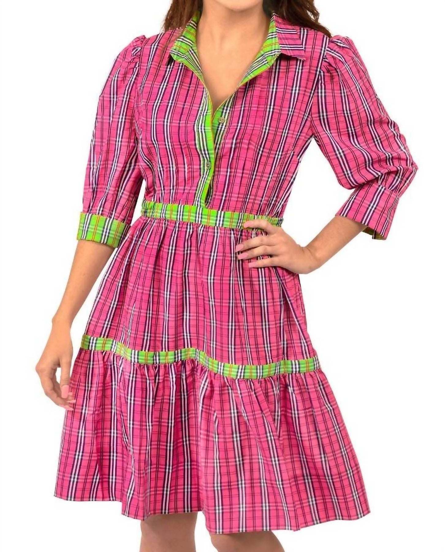 Damsell Kleid im Mehrfarbig kariert