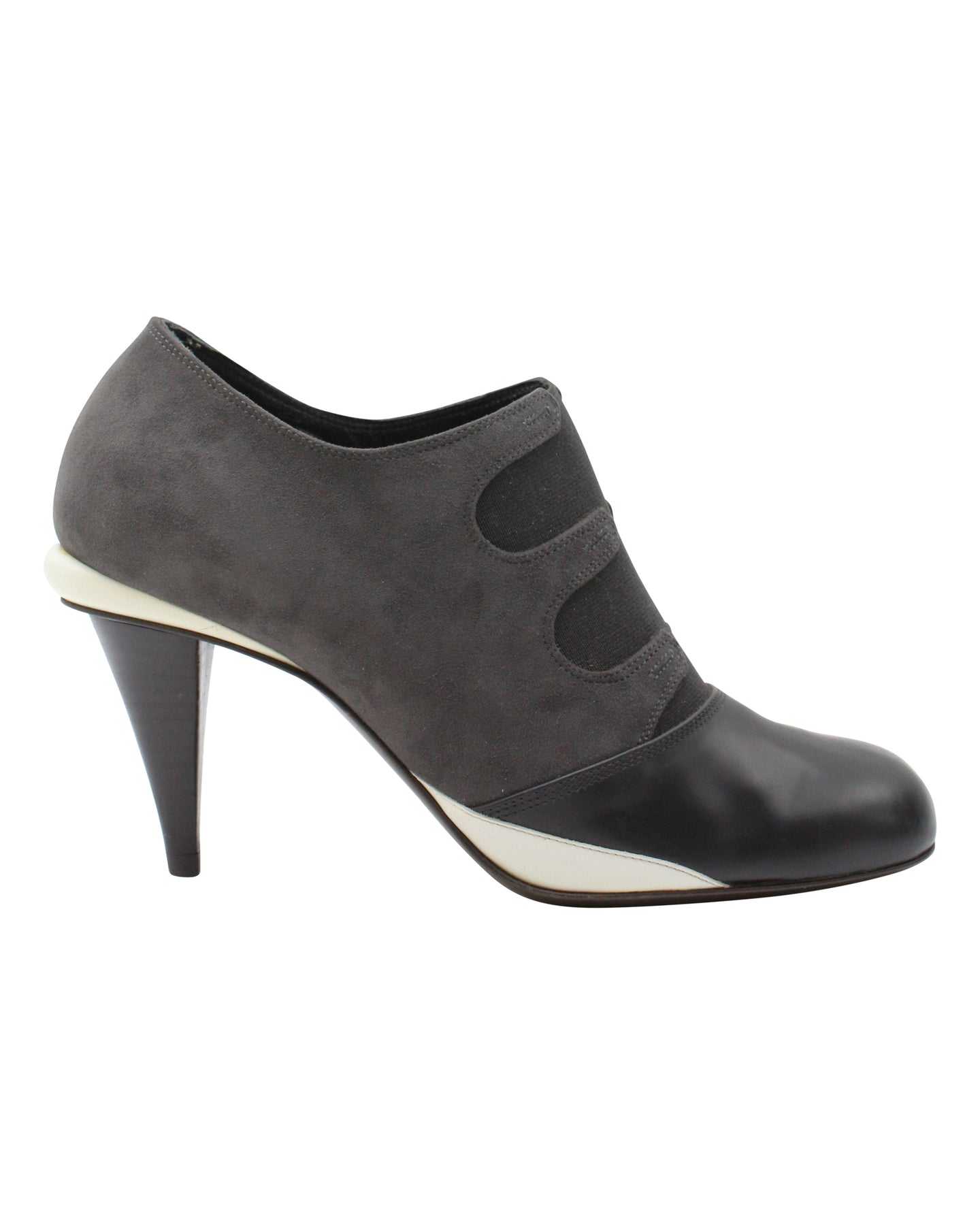 Fendi Stiefeletten aus Wildleder in Grau