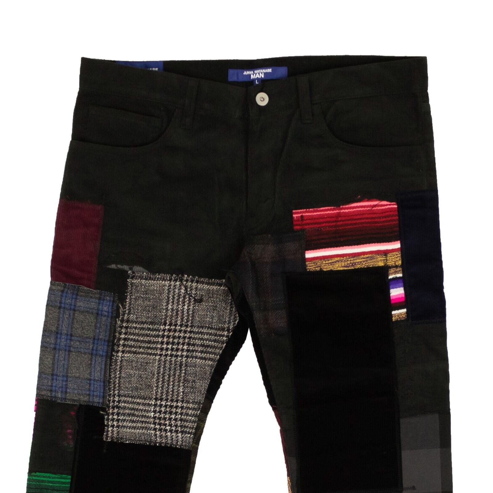 Cord-Patchwork-Hose von Junya Watanabe – Mehrfarbig