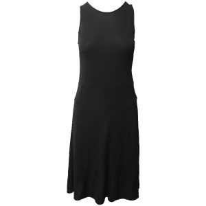 Jil Sander Marine ärmelloses Kleid in mittlerer Länge in schwarzem Jersey 7748747755580