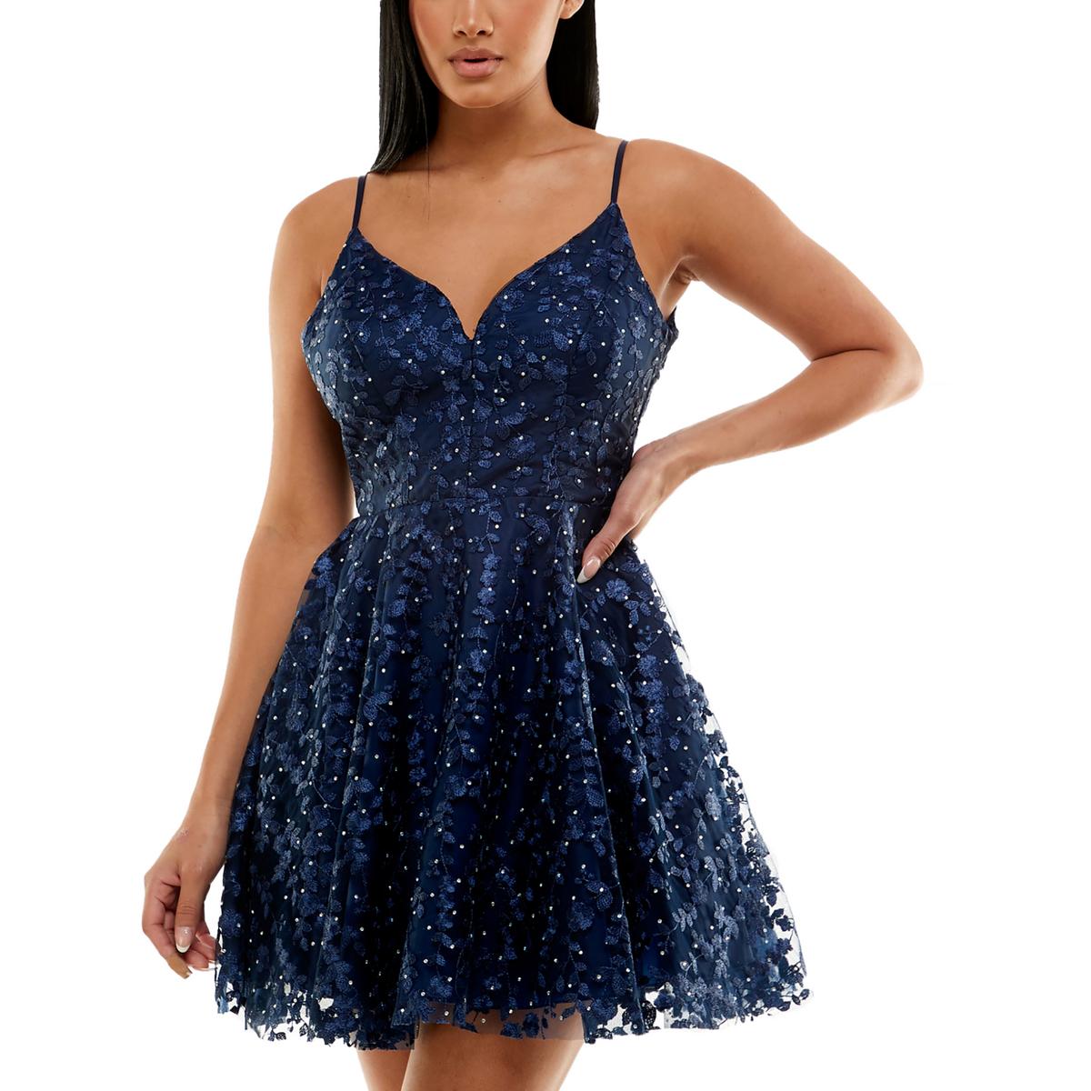 Bee Darlin Juniors Gesticktes Fit & Flare Kleid
