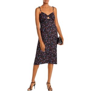 blumige Schatz Midikleid