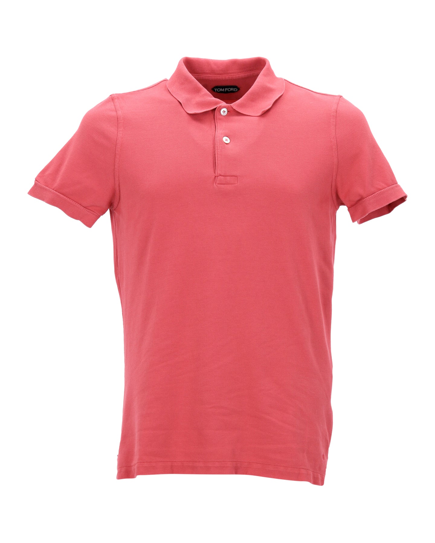Tom Ford Pique Polo aus Pfirsich-Baumwolle