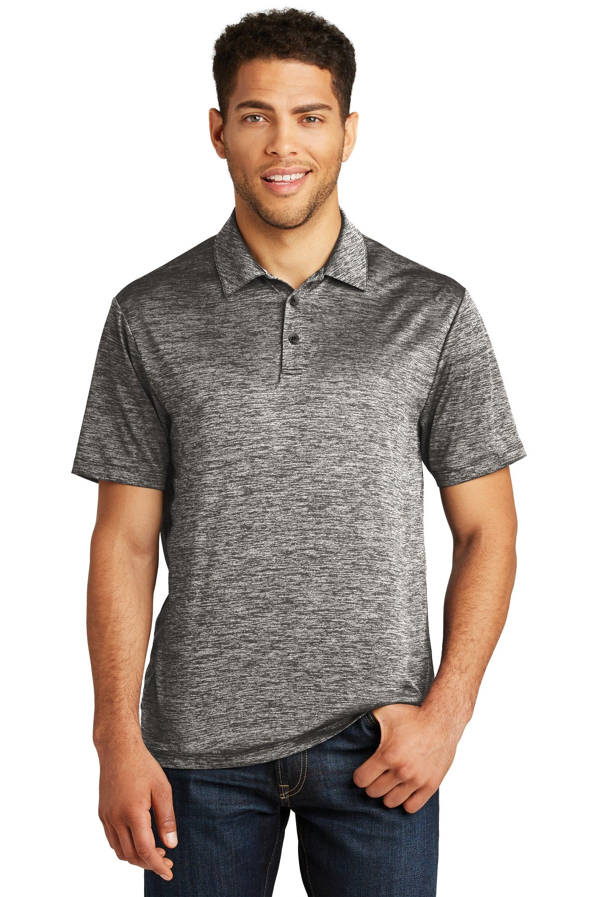 Sport-Tek PosiCharge Electric Heather Polo für Damen. ST590