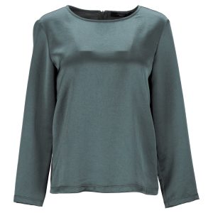 Max Mara Weekend Langarmbluse aus grünem Polyester 7748738121788