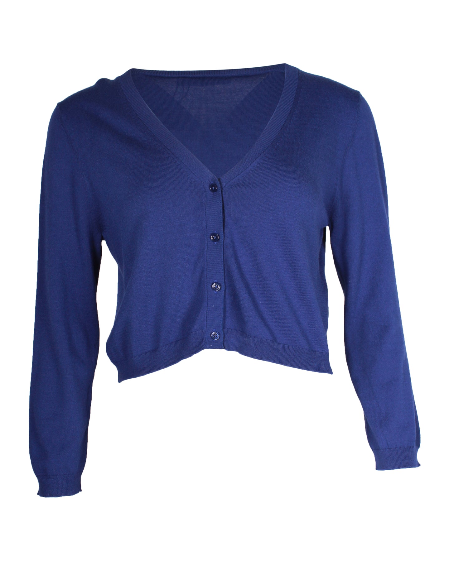 Max Mara Strickjacke mit Rundhalsausschnitt in Blau