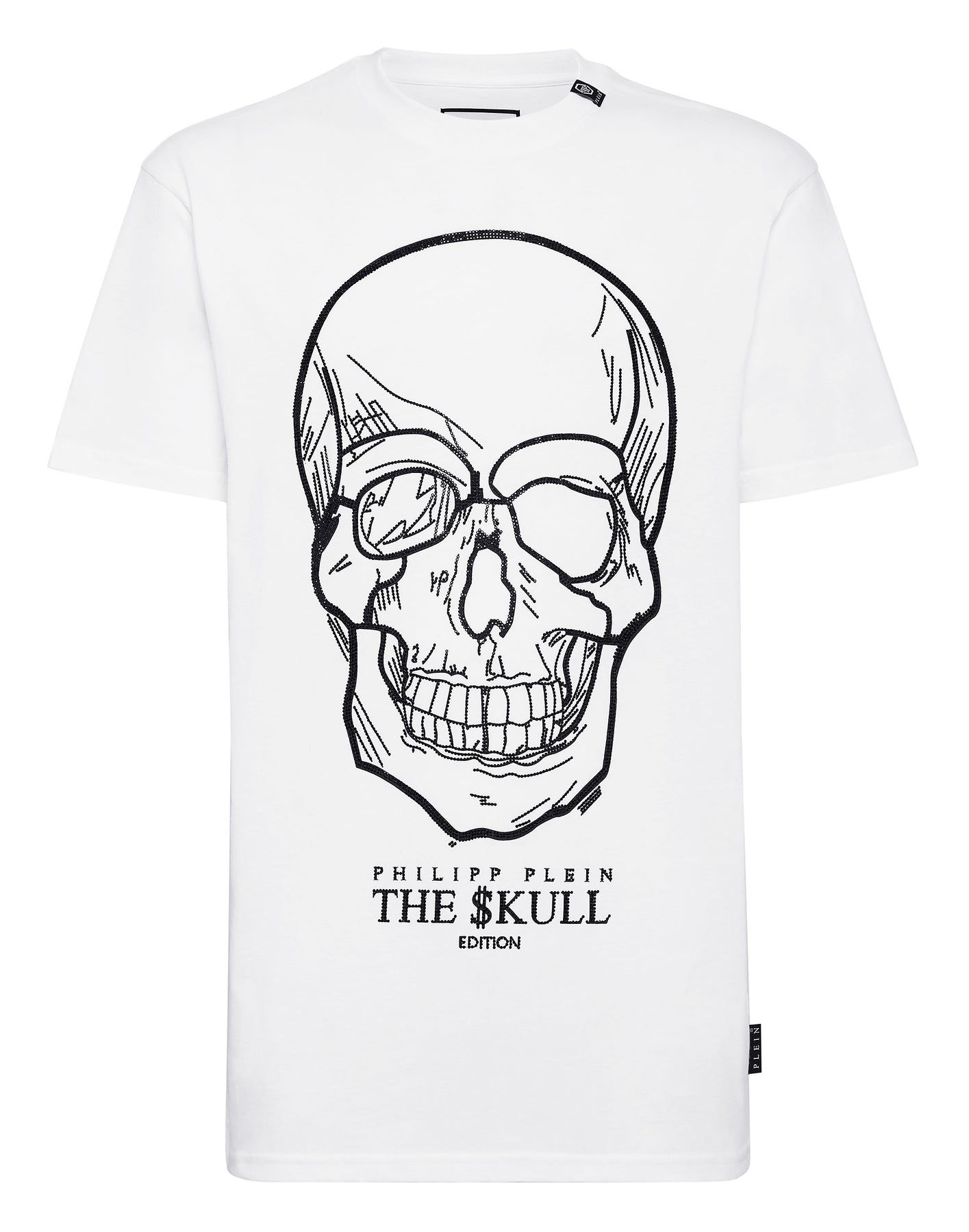 T-Shirt Rundhals SS Steine Skull