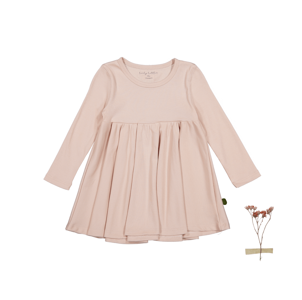 Das Langarmkleid – altrosa