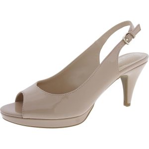 Melt Peep Toe solides Patent mit Ferse Gurt Absätze