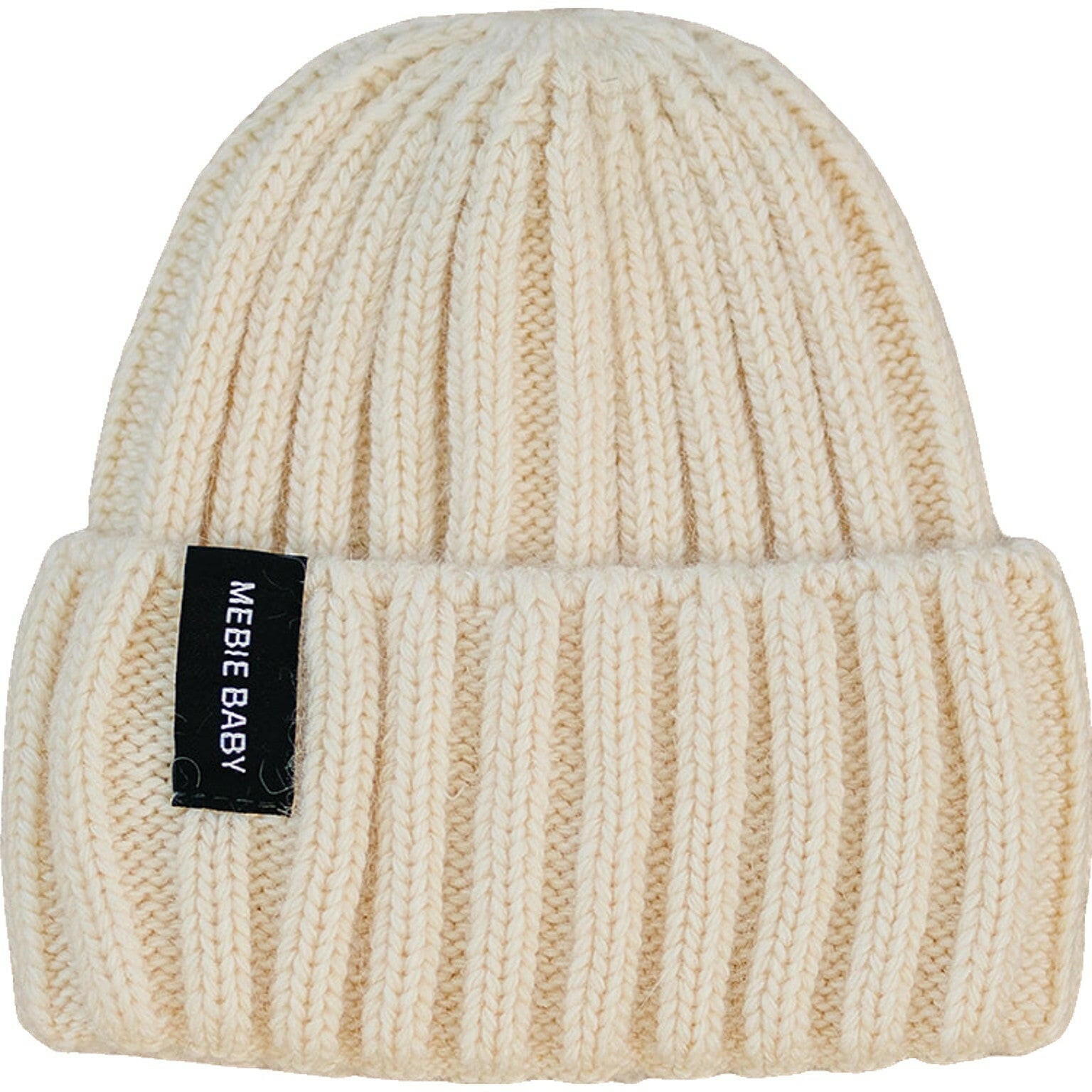 Creme grob Strickmütze