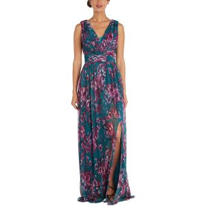 Padded Bust Blumen-Abendkleid