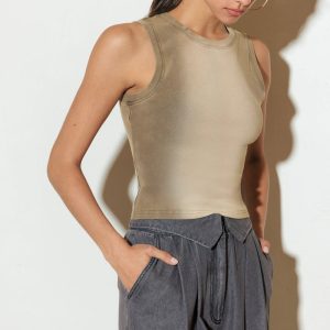 NO ONE PRETTIER Gestrickter Tank oben