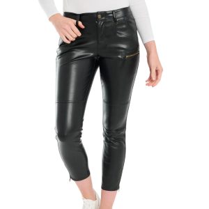 Koen vegane Lederhose in schwarz