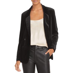 Zweireihiger Blazer aus Samt