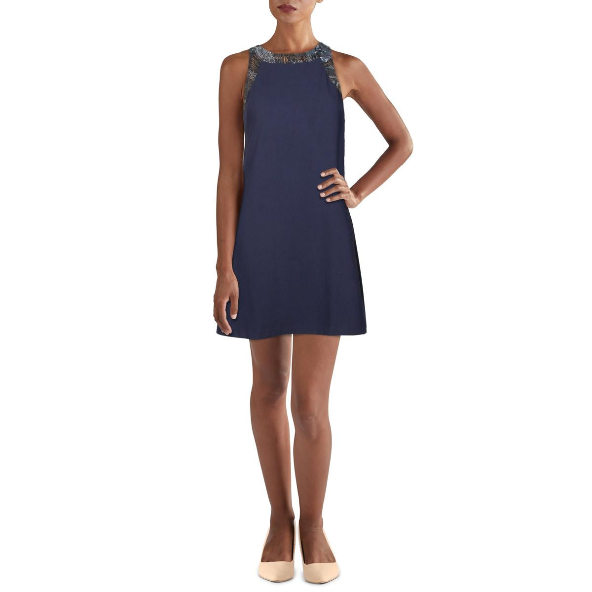 Mini Cocktailkleid mit Perlen