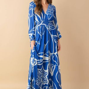 DANCING DEWDROPS Kleid aus gewebtem Maxi