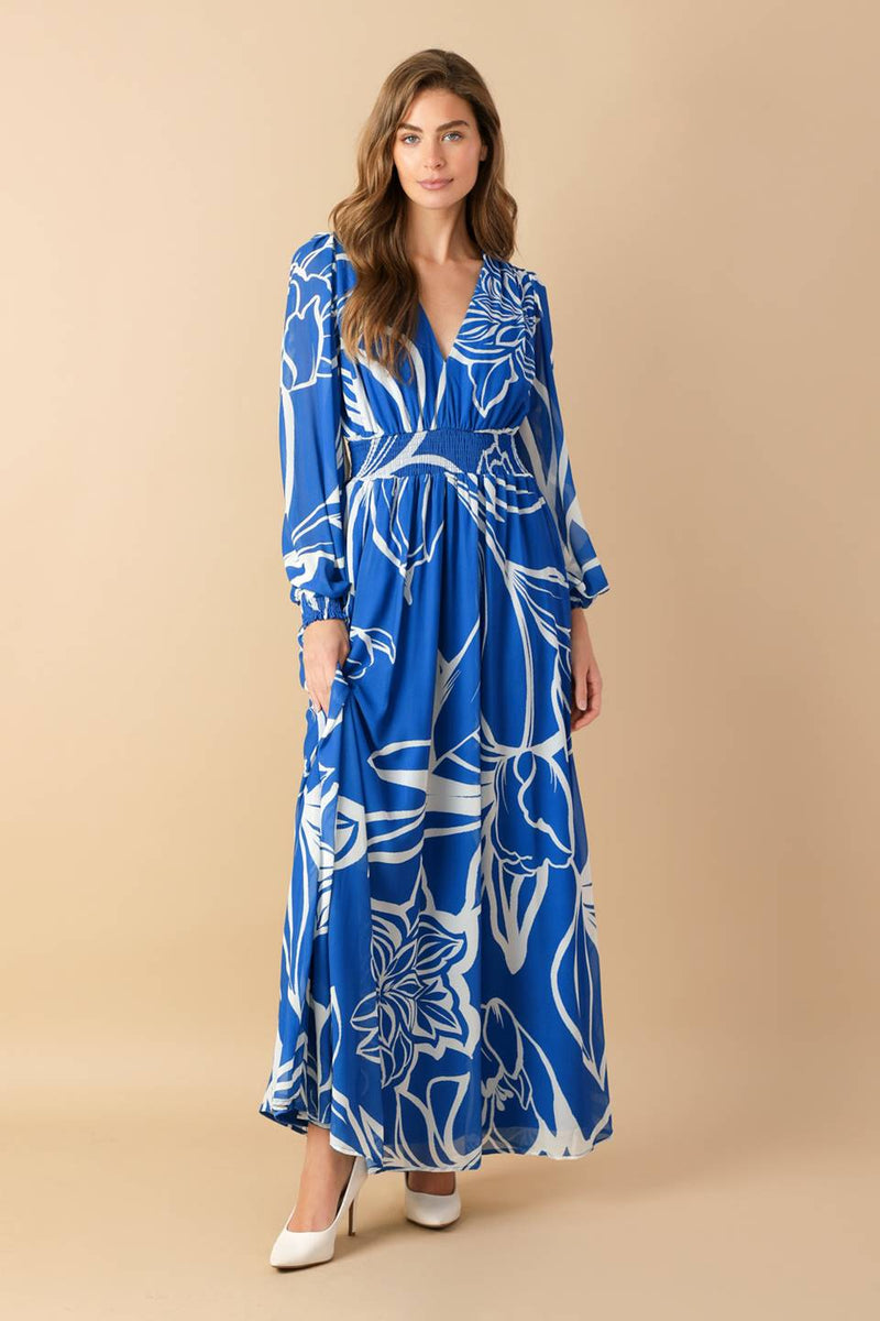DANCING DEWDROPS gewebt MAXI KLEID