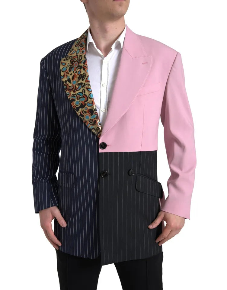 Dolce & Gabbana Mehrfarbig Patchwork Single Breasted Herren Blazer