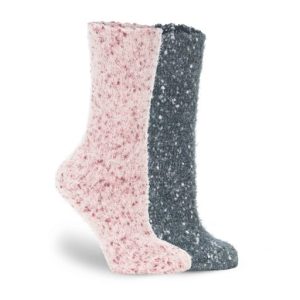Zitrone Damen 2er Packung Frosted Fuzz Nep Crew