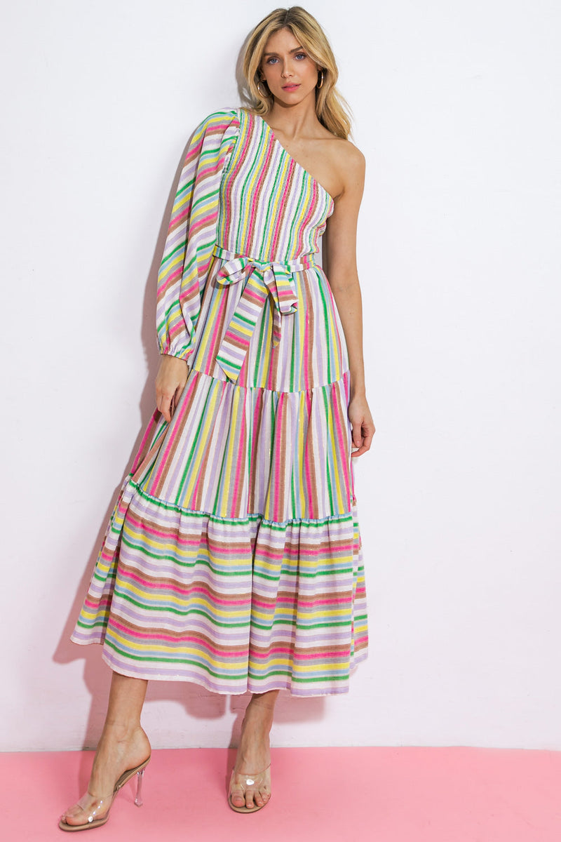NO MATTER WO I GO gewebt MIDI Kleid