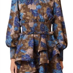 Erin Day Kleid in braun multi