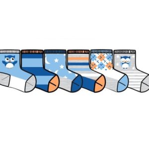 Tic-Tac-Toe Jungen 6 Packung Kleinkind Non Terry Fußkettchen
