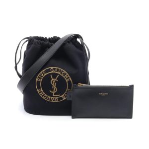 Yves Saint Laurent RIVE GAUCHE BUCKET Tasche Leder Umhängetasche