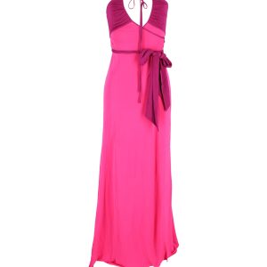 Diane Von Furstenberg Strapless Gown in rosa Seide 7748748443708